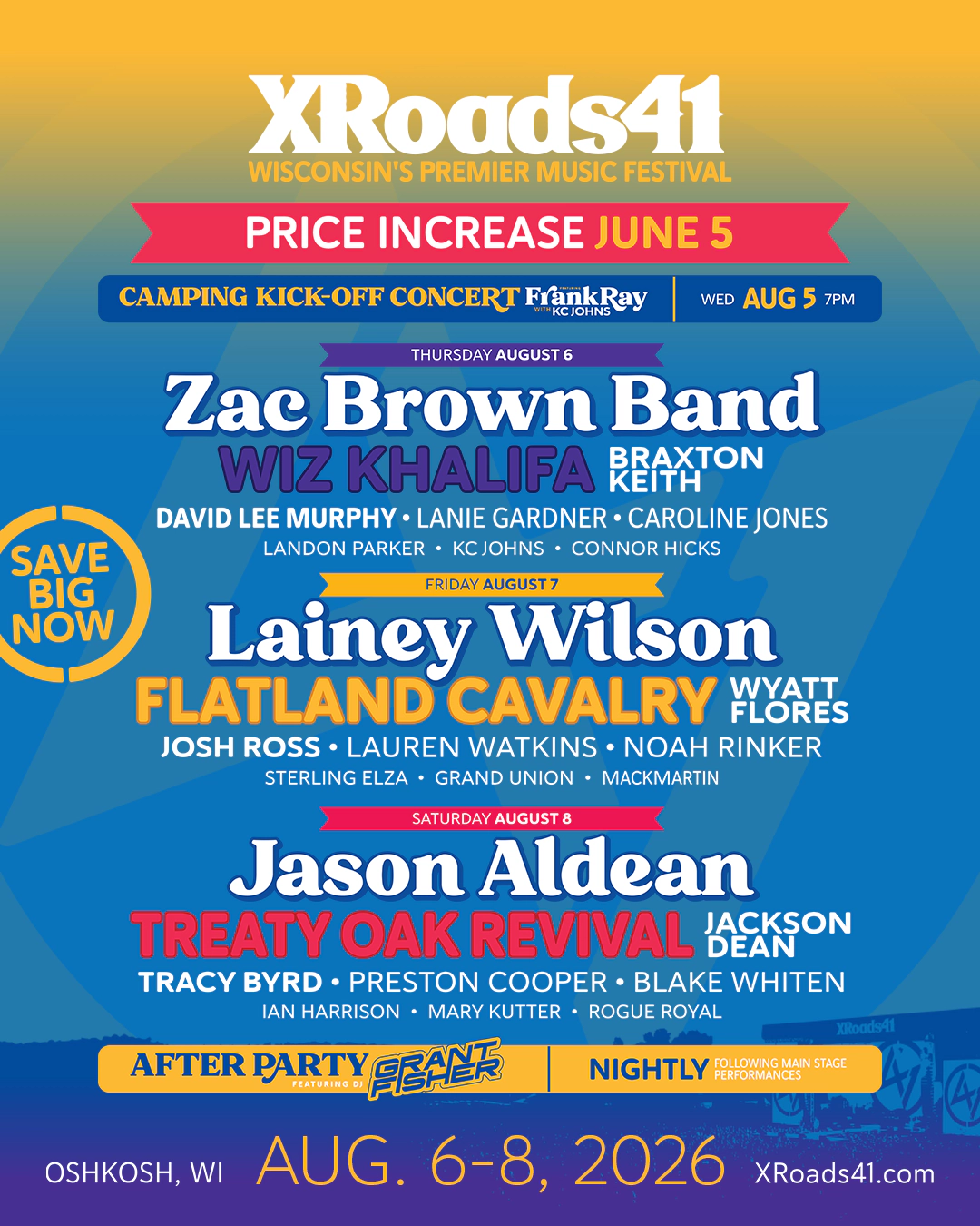 You could win a 4-pack of weekend passes to XRoads41 on our Instagram!