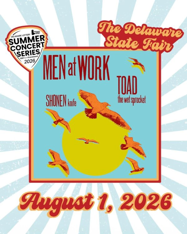 Win Tickets to see Men at Work at the Delaware State Fair