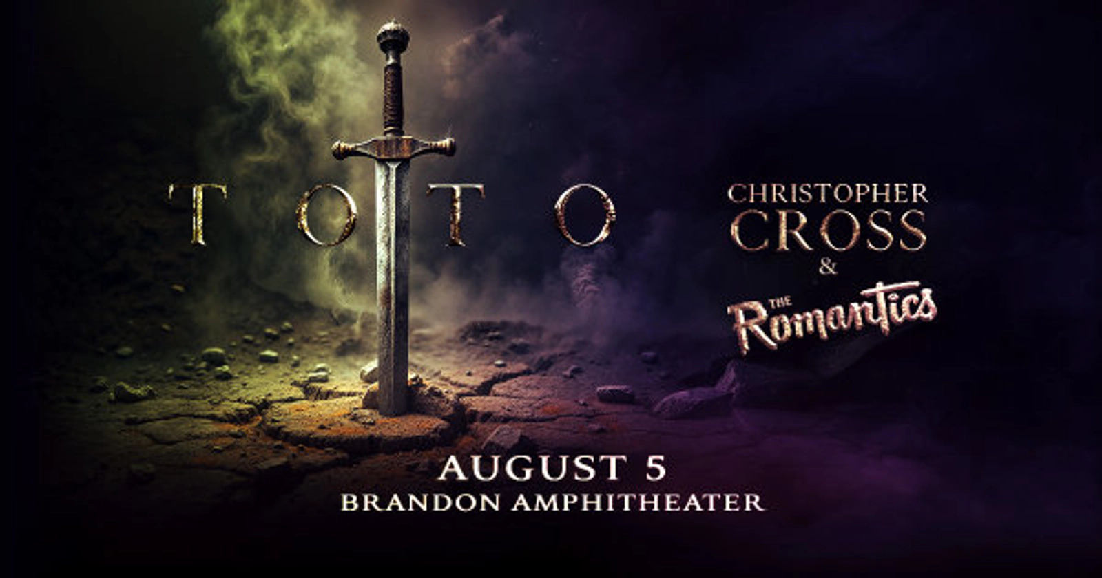 TICKETS TO TOTO WITH CHRISTOPHER CROSS AND THE ROMANTICS