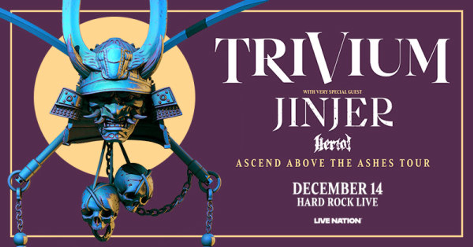 Win Tickets To Trivium At The Hard Rock Live In Orlando