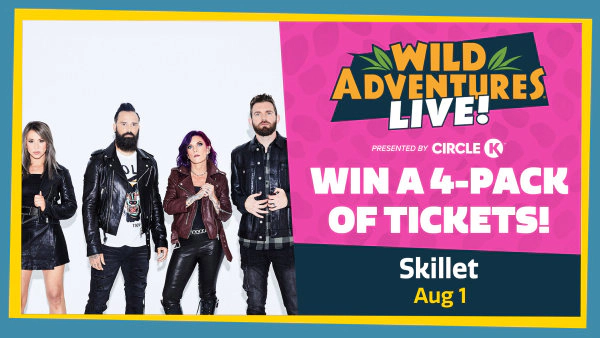 Win Tickets To See Skillet At Wild Adventures Theme Park