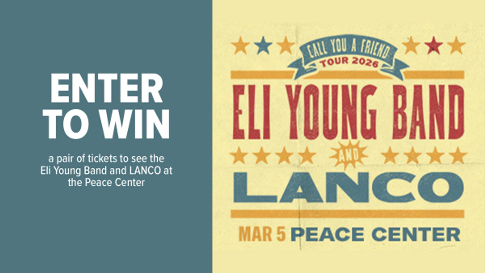 Eli Young Band and LANCO at the Peace Center