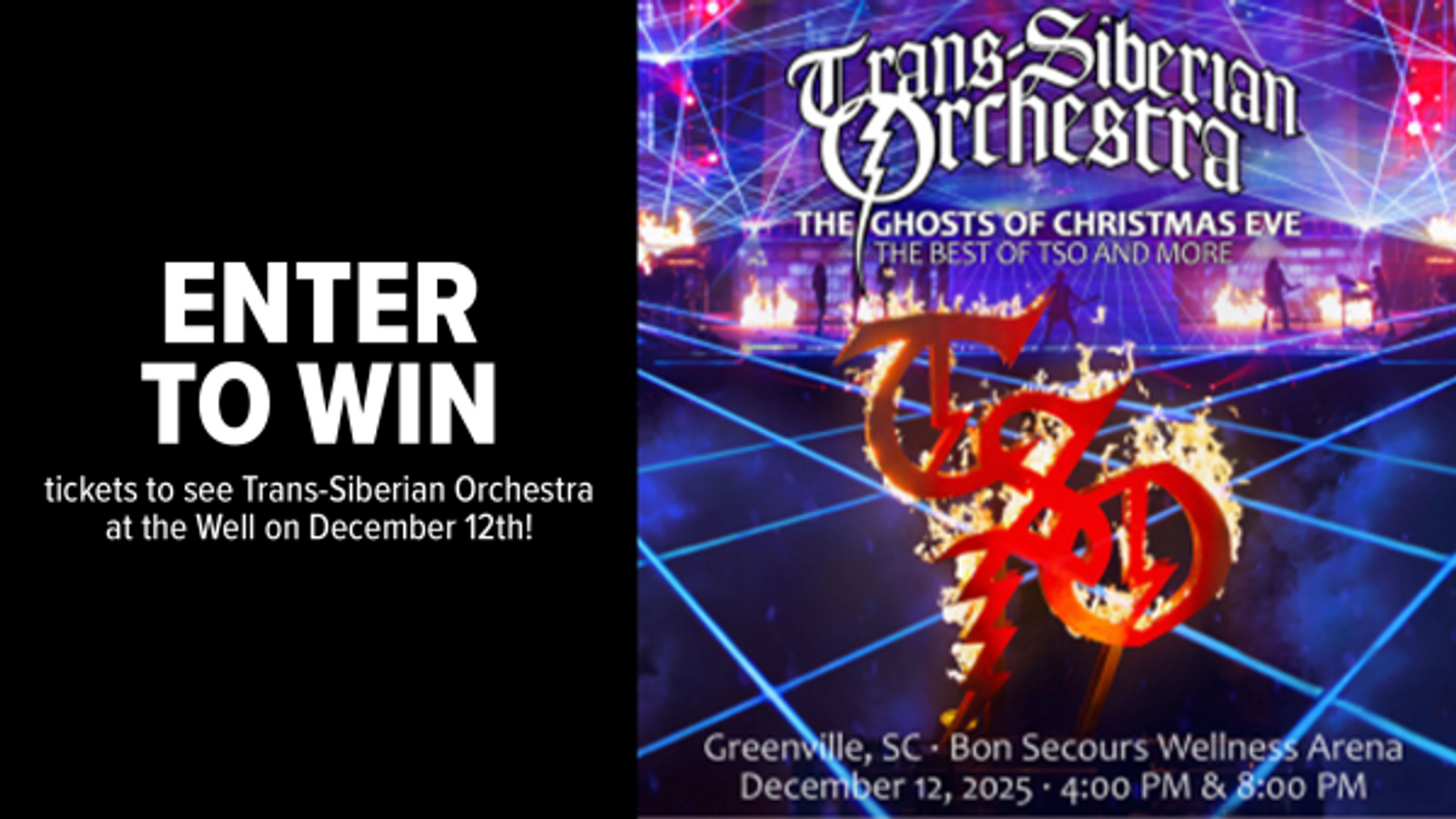 Win tickets to see Trans-Siberian Orchestra at the Well on December 12th!