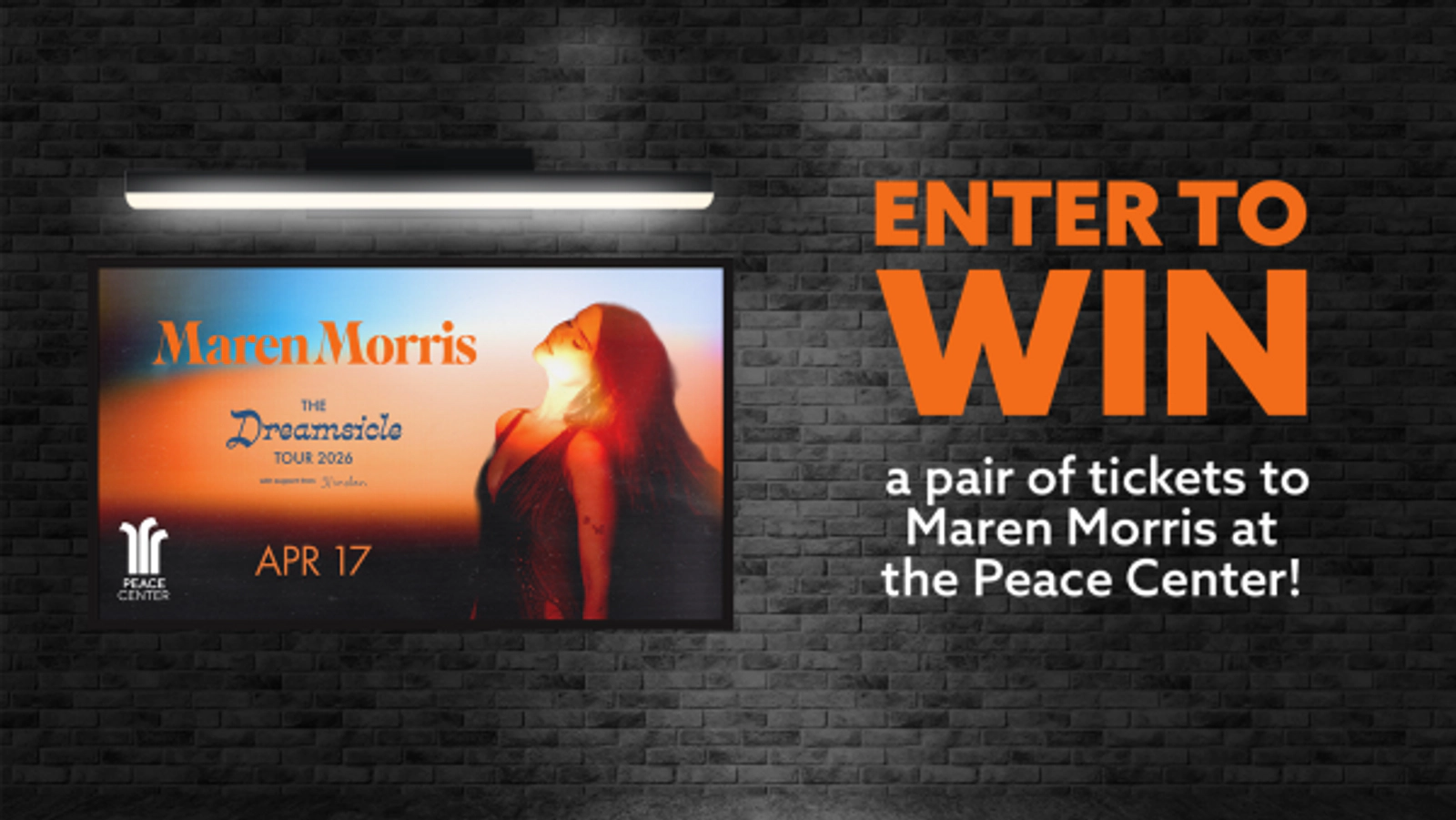 Enter to win a pair of tickets to Maren Morris at the Peace Center on April 17th!