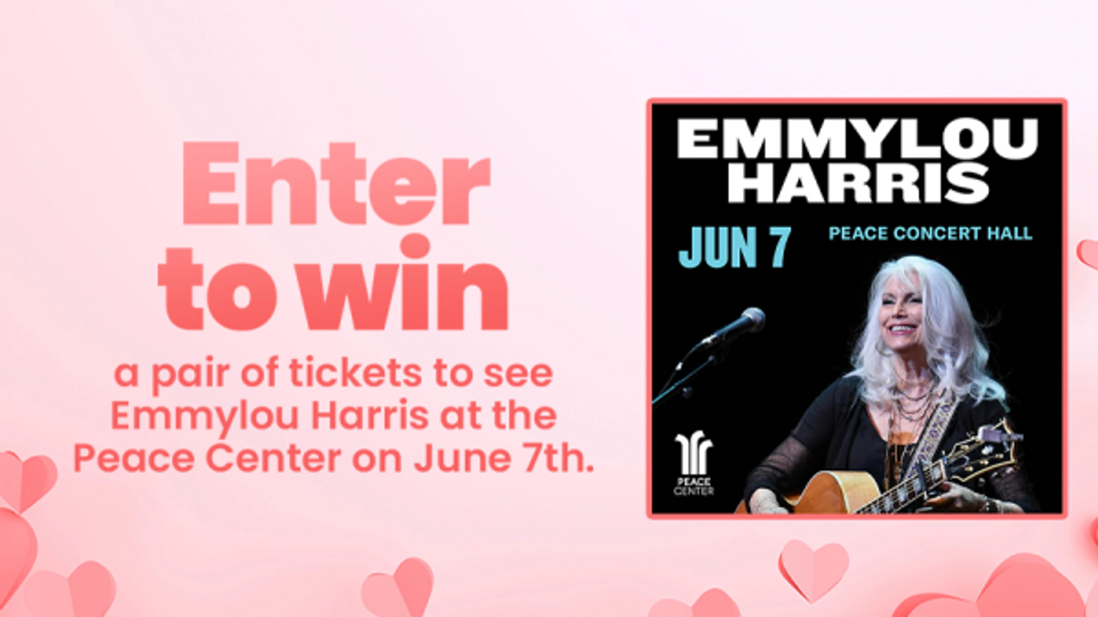 Emmylou Harris at the Peace Center June 7th