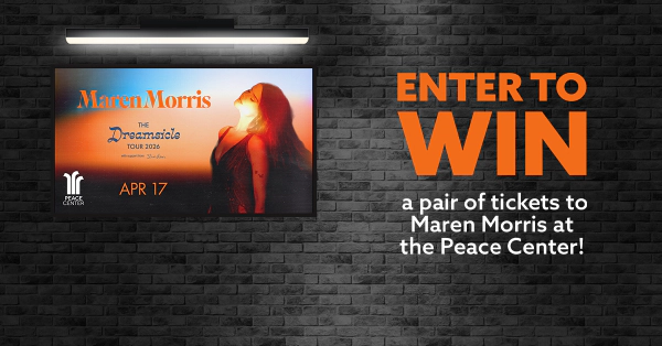 Enter to win a pair of tickets to Maren Morris at the Peace Center on April 17th!