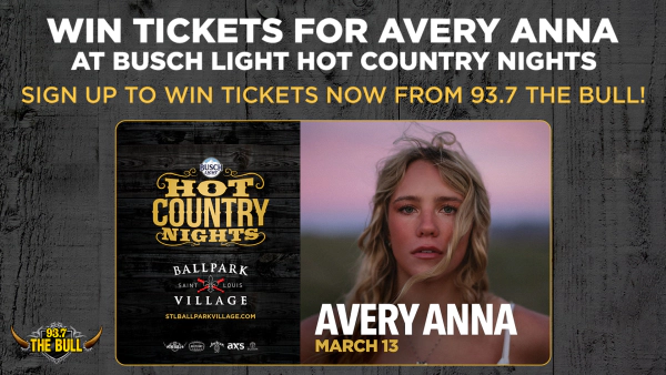Win Tickets for Avery Anna at Busch Light Hot Country Nights with 93.7 The Bull