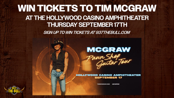 Win Tickets to Tim McGraw at the Hollywood Casino Amphitheater Thursday September 17th
