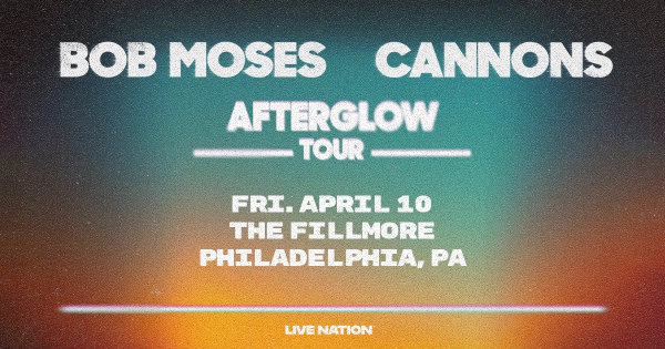 Win tickets to see BOB MOSES AND CANNONS!