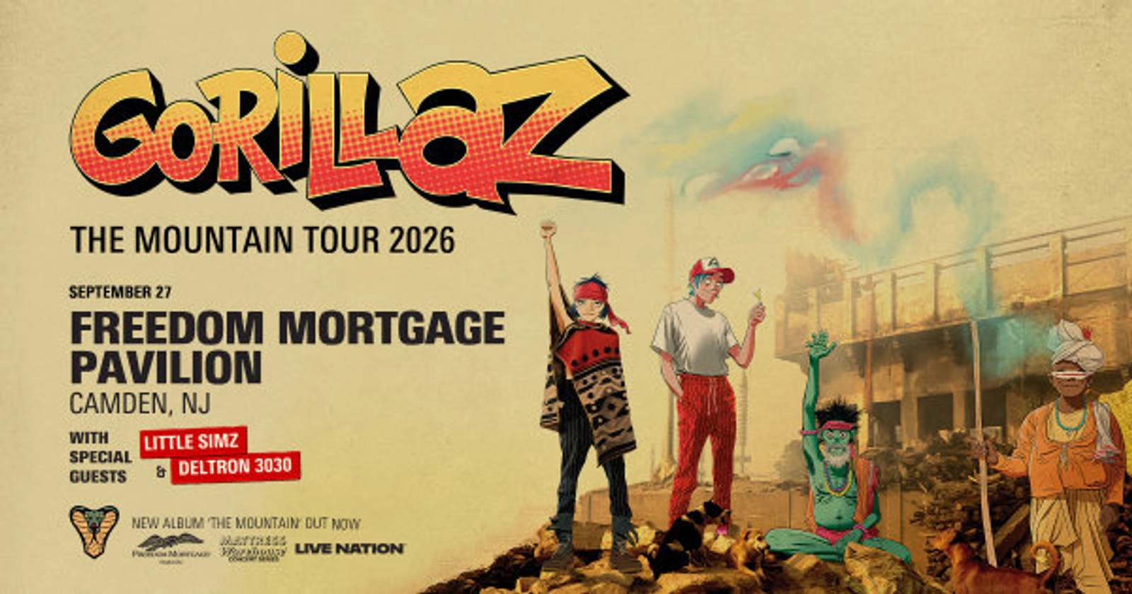 See GORILLAZ at Freedom Mortgage Pavilion