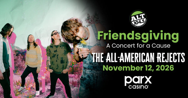 Win Tickets to ALT 104.5 Friendsgiving with The All American Rejects!