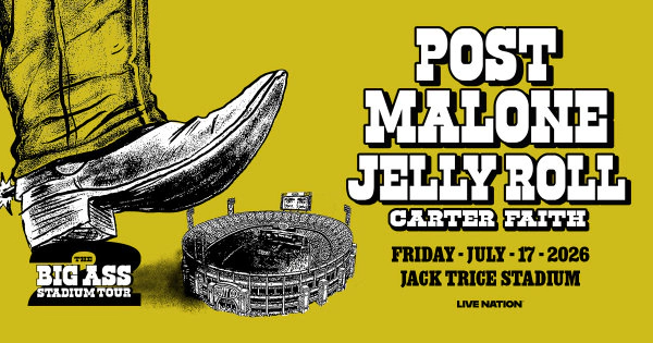 Enter For A Chance To Win Tickets To See Post Malone & Jelly Roll Tickets!