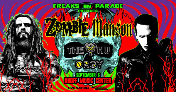 Rob Zombie & Marilyn Manson at Ruoff Music Center on September 6th!