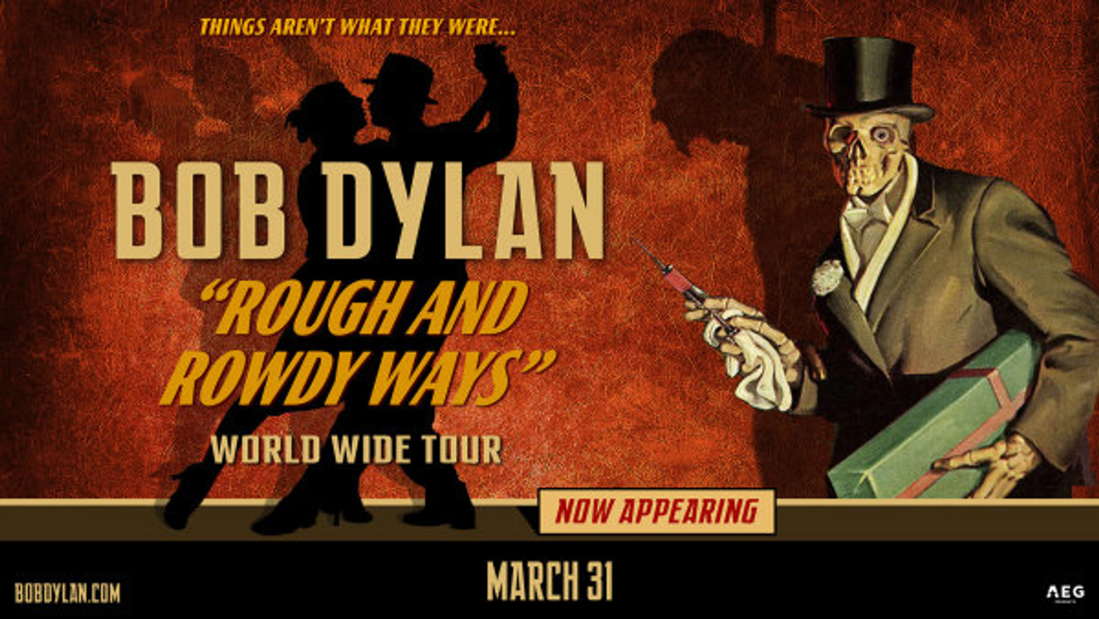 Bob Dylan at Emens Auditorium March 31st!