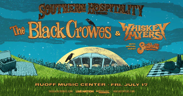 The Black Crowes & Whiskey Meyers @ Ruoff Music Center 7.17.26 Ticket Giveaway