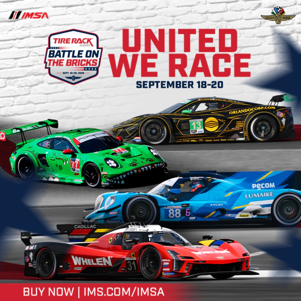 IMSA Battle on the Bricks @ Indianapolis Motor Speedway September 2026 Ticket Giveaway