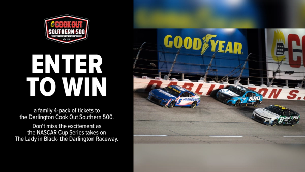 Darlington Cook Out Southern 500 Ticket Giveaway
