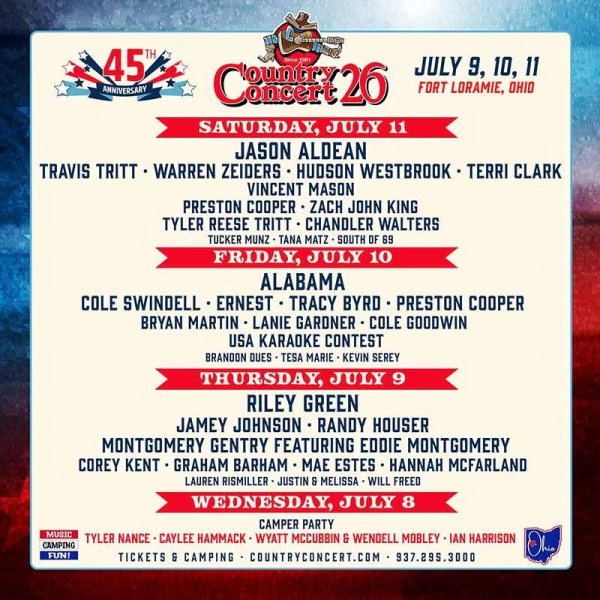 Bud Light Next Ticket Pass: (4) 3-Day Country Concert passes