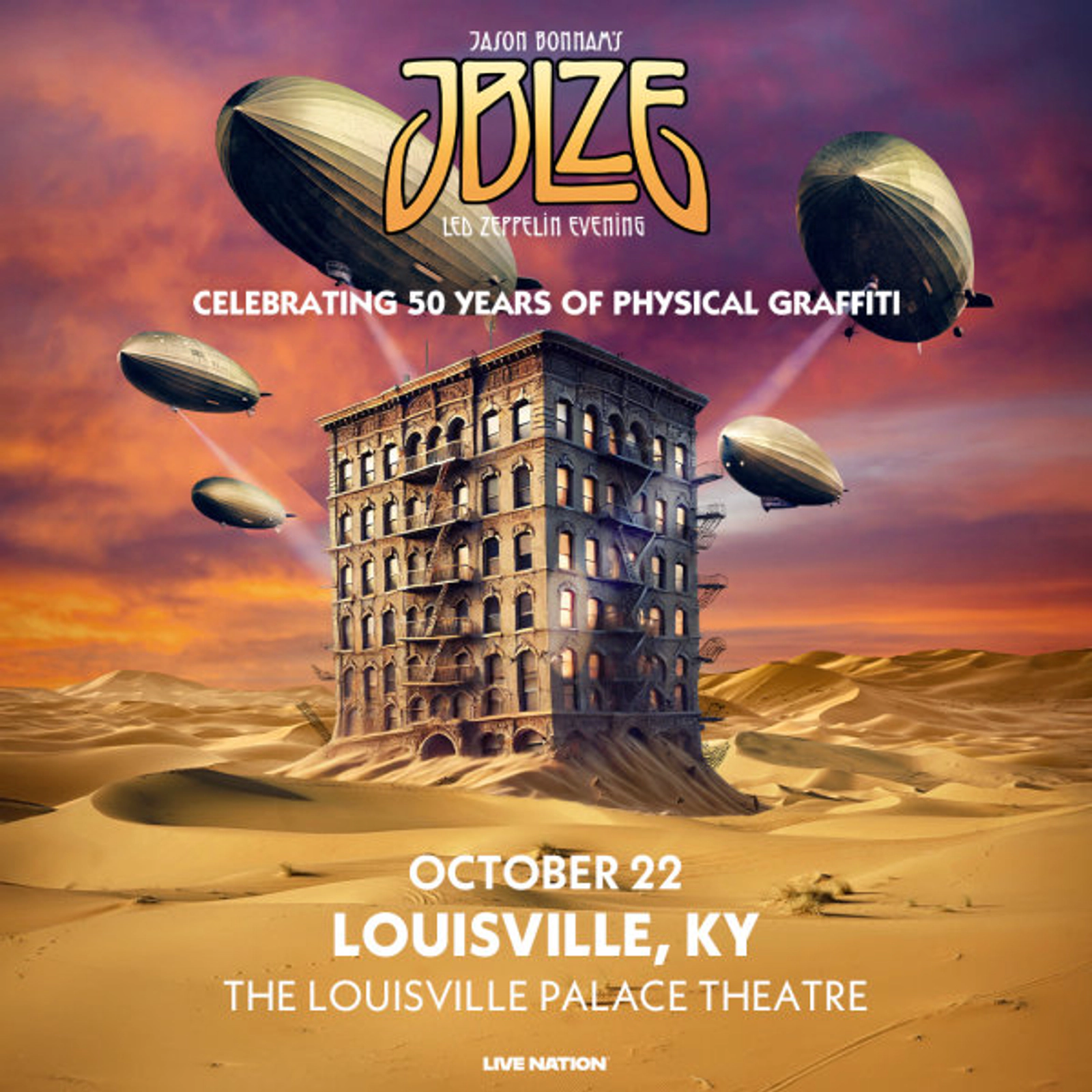 Jason Bonham at Louisville Palace on October 22, 2025