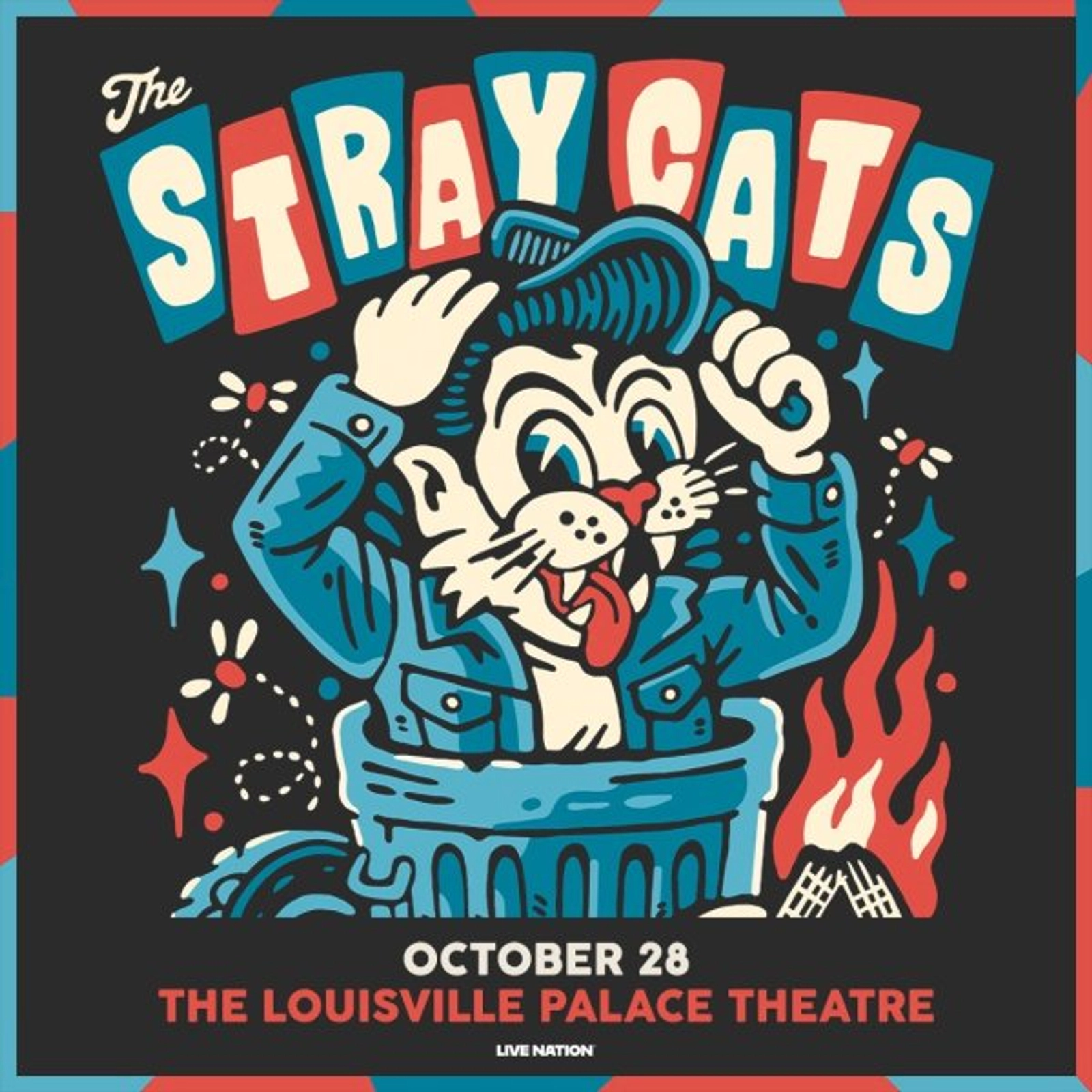 The Stray Cats at Louisville Palace on October 28, 2025
