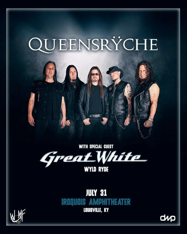 Queensryche with Great White and Wild Ryde at Iroquois Amphitheatre on July 31, 2026 presented by 95.7QMF