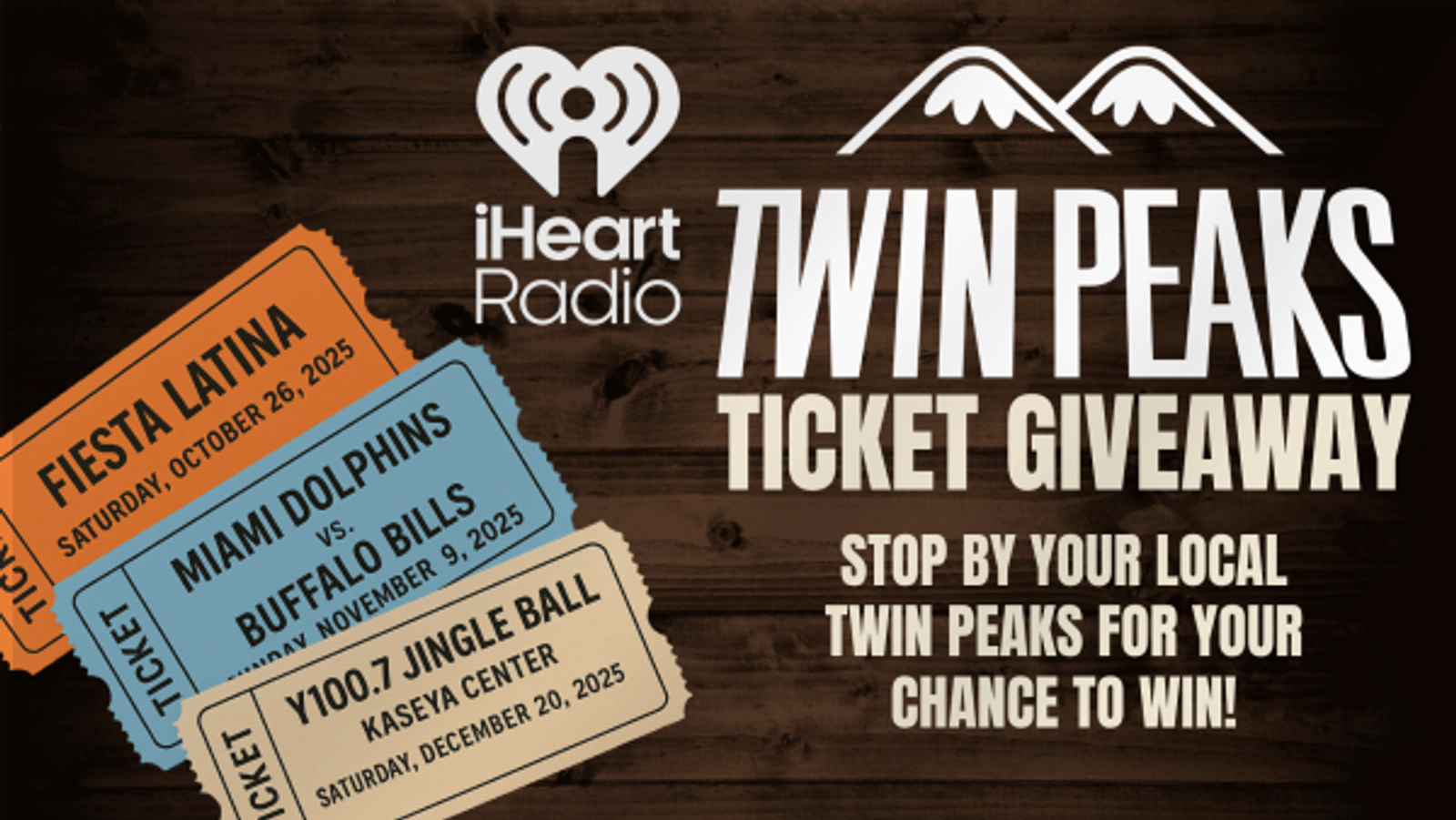 iHeartRadio Twin Peaks Ticket Giveaway