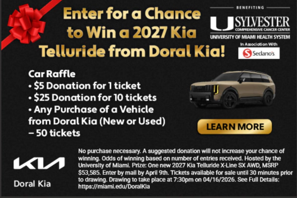 Enter For a Chance to Win a 2027 Kia Telluride from Doral Kia!