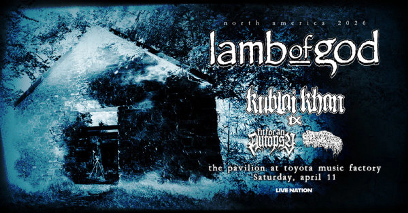 Enter to WIN tickets to Lamb of God in concert (TEXAS DATE)