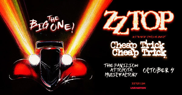 Enter to WIN tickets to see ZZ Top w/ Cheap Trick (TEXAS DATE)