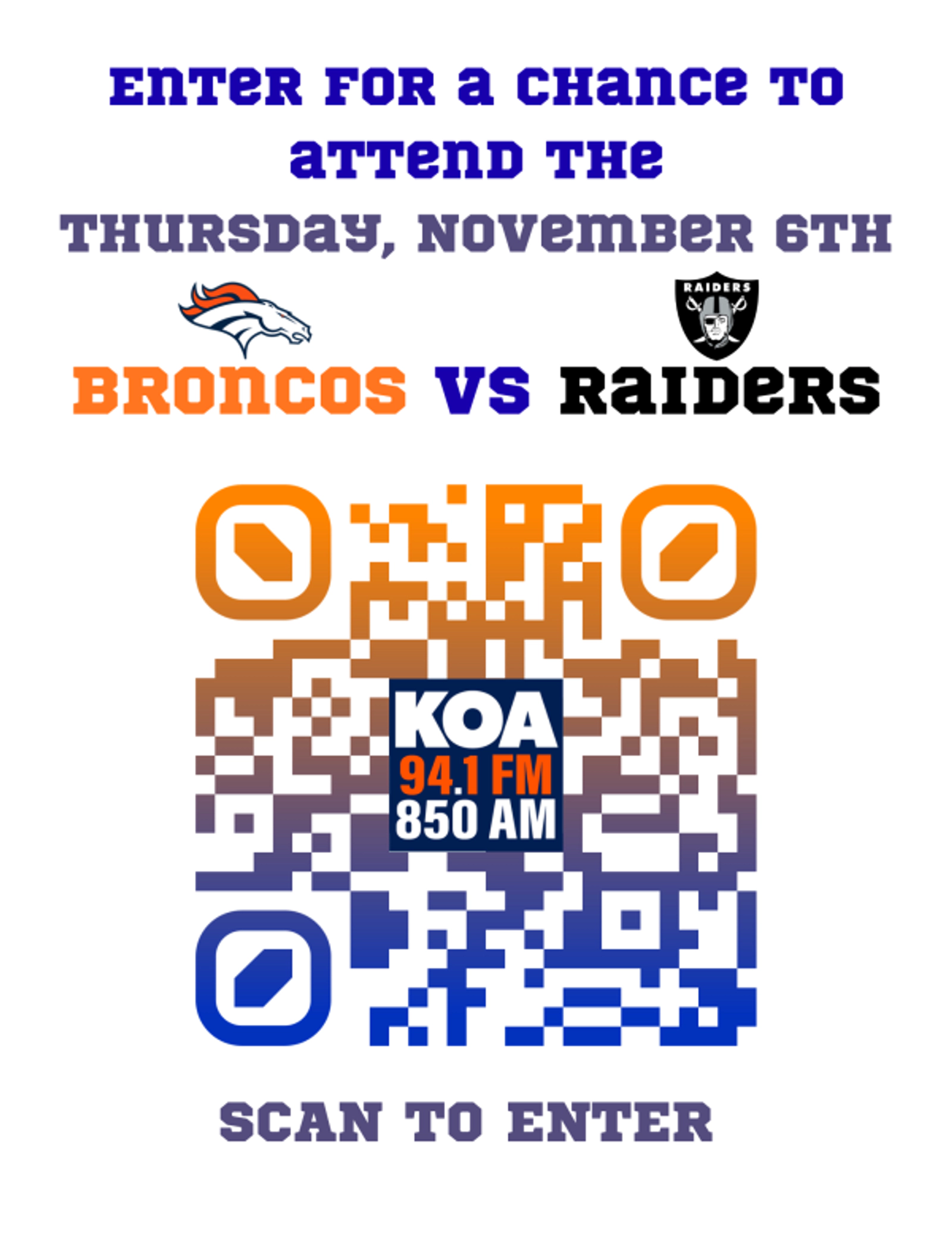 Burndown: Broncos vs Raiders 11/6