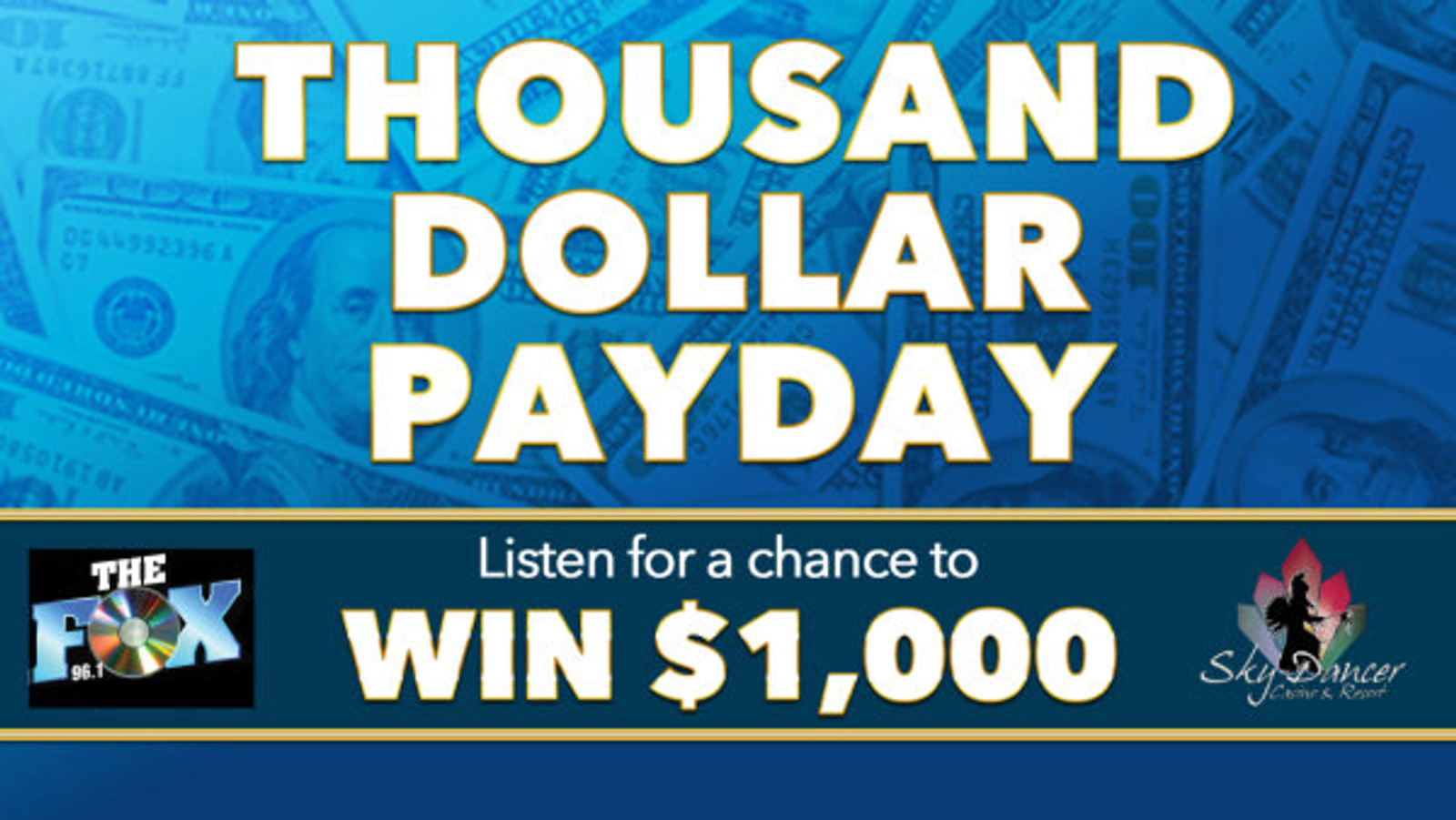 Listen to Win $1,000