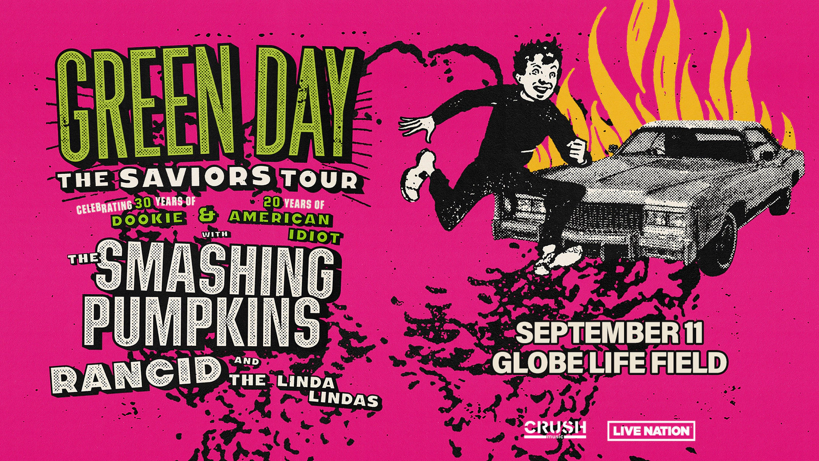 GREEN DAY & SMASHING PUMPKINS 9/11 2024 KBRQFM KBRQFM