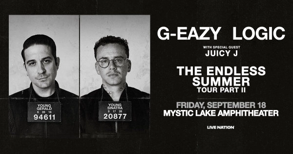 Win 2 tickets to see G Easy and Logic at Mystic Lake Amphitheatre on Sept 18th