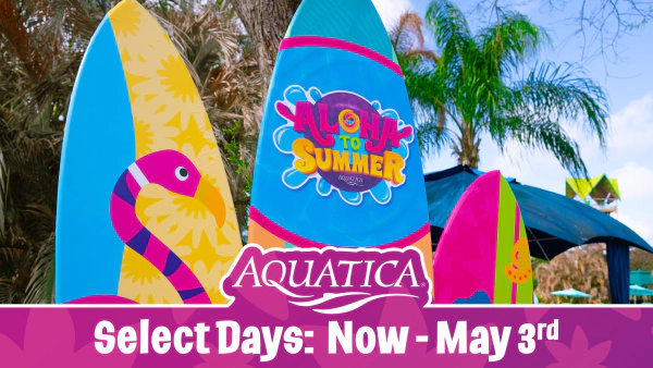 Win Tickets To Aloha to Summer at Aquatica Orlando!