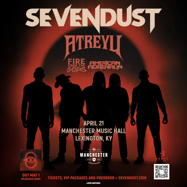 Sevendust at Manchester Music Hall on April 21, 2026