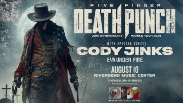 Five Finger Death Punch @ Riverbend Music Center 8.10.26 Ticket Giveaway