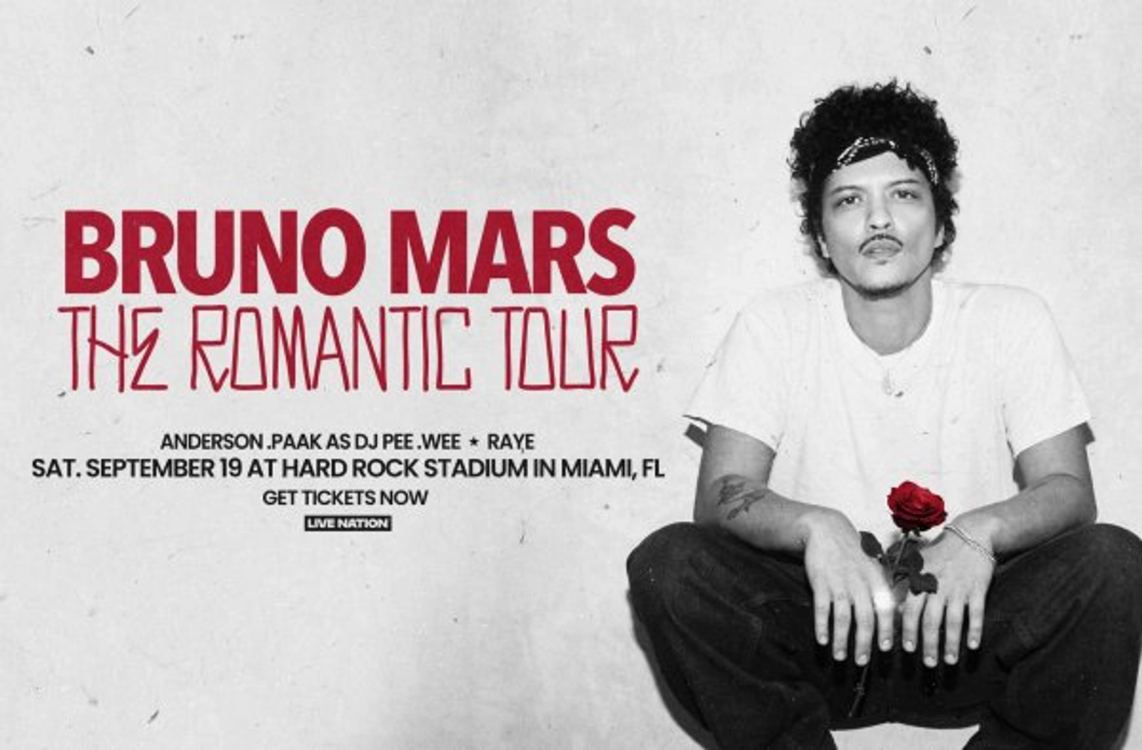 Win Tickets to See Bruno Mars Live at Hard Rock Stadium!