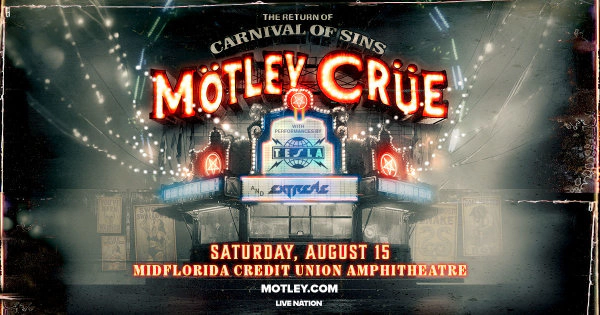Mötley Crüe at MidFlorida Credit Union Amphitheatre 8/15/26