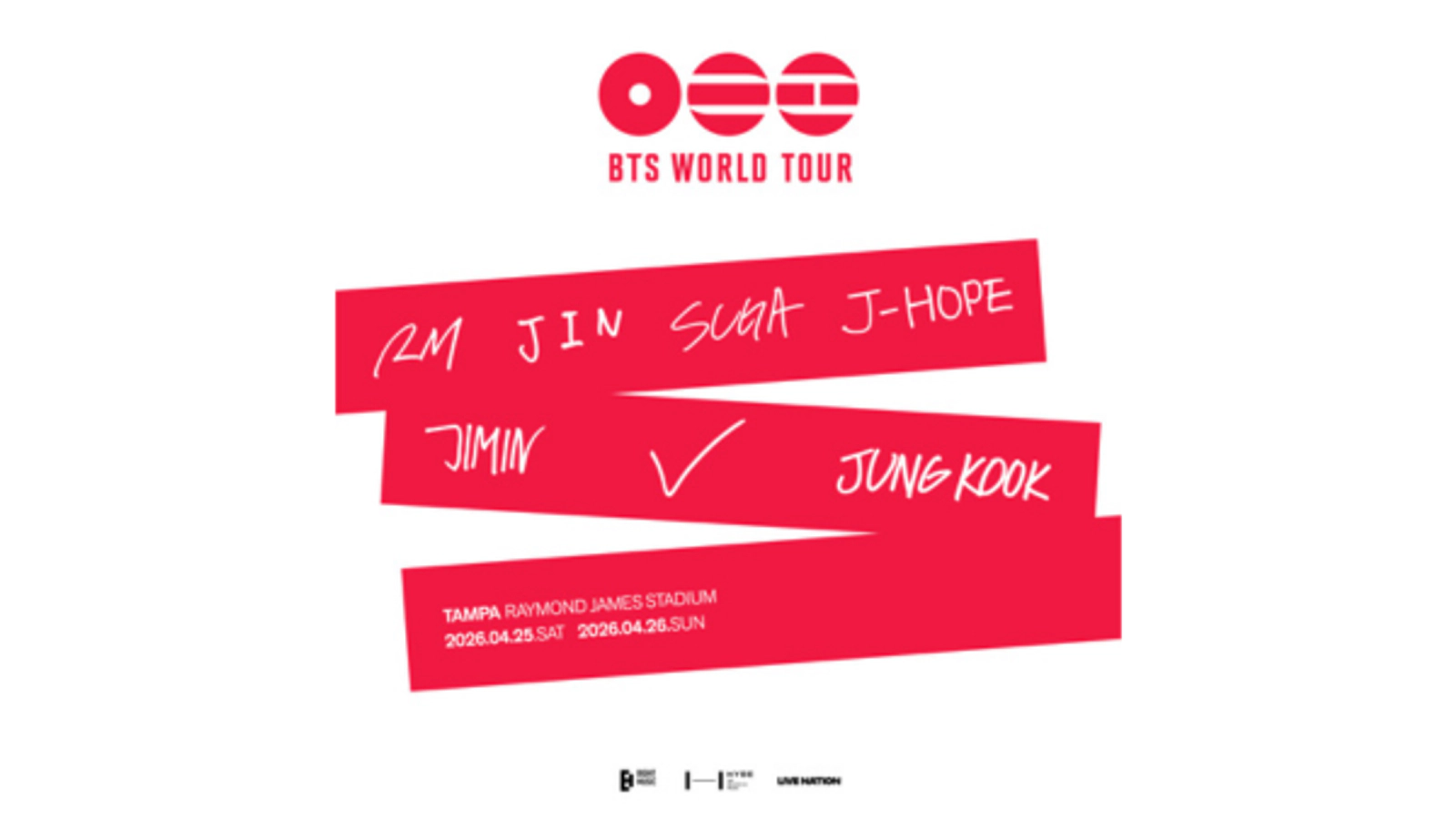 BTS WORLD TOUR IN TAMPA