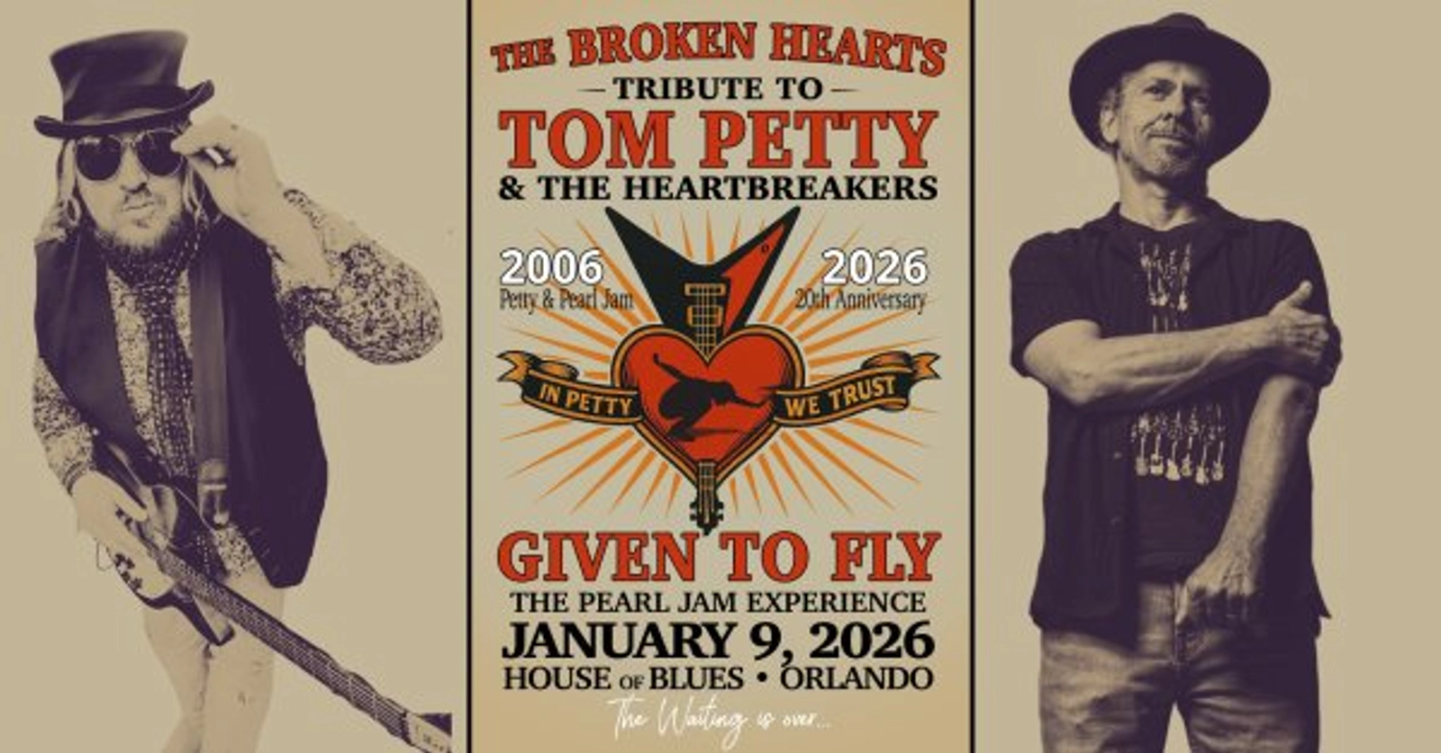 The Broken Hearts - Tribute to Tom Petty & The Heartbreakers 1/9/26