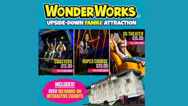 Win a 4-pack to Wonder Works Orlando!
