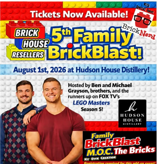 Enter to win tickets to  The 5th Annual Family BrickBlast & M.O.C. the Bricks on August 1st