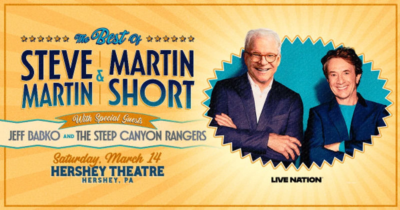 Register to win Steve Martin and Martin Short Tickets!