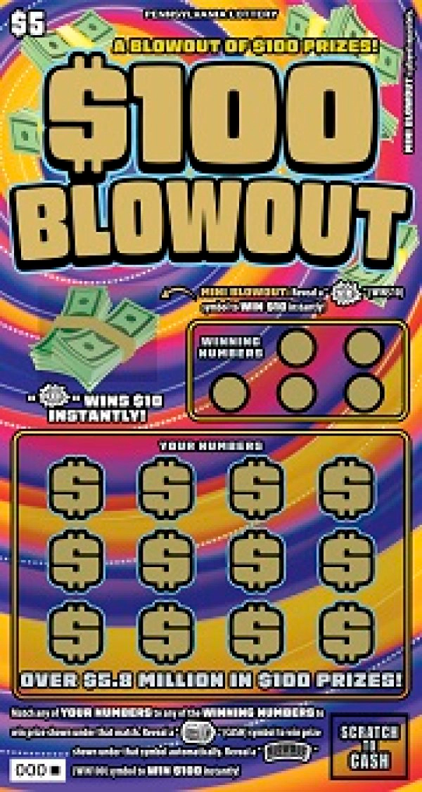 Register to win $100 BLOWOUT Scratch-Offs from the Pennsylvania Lottery