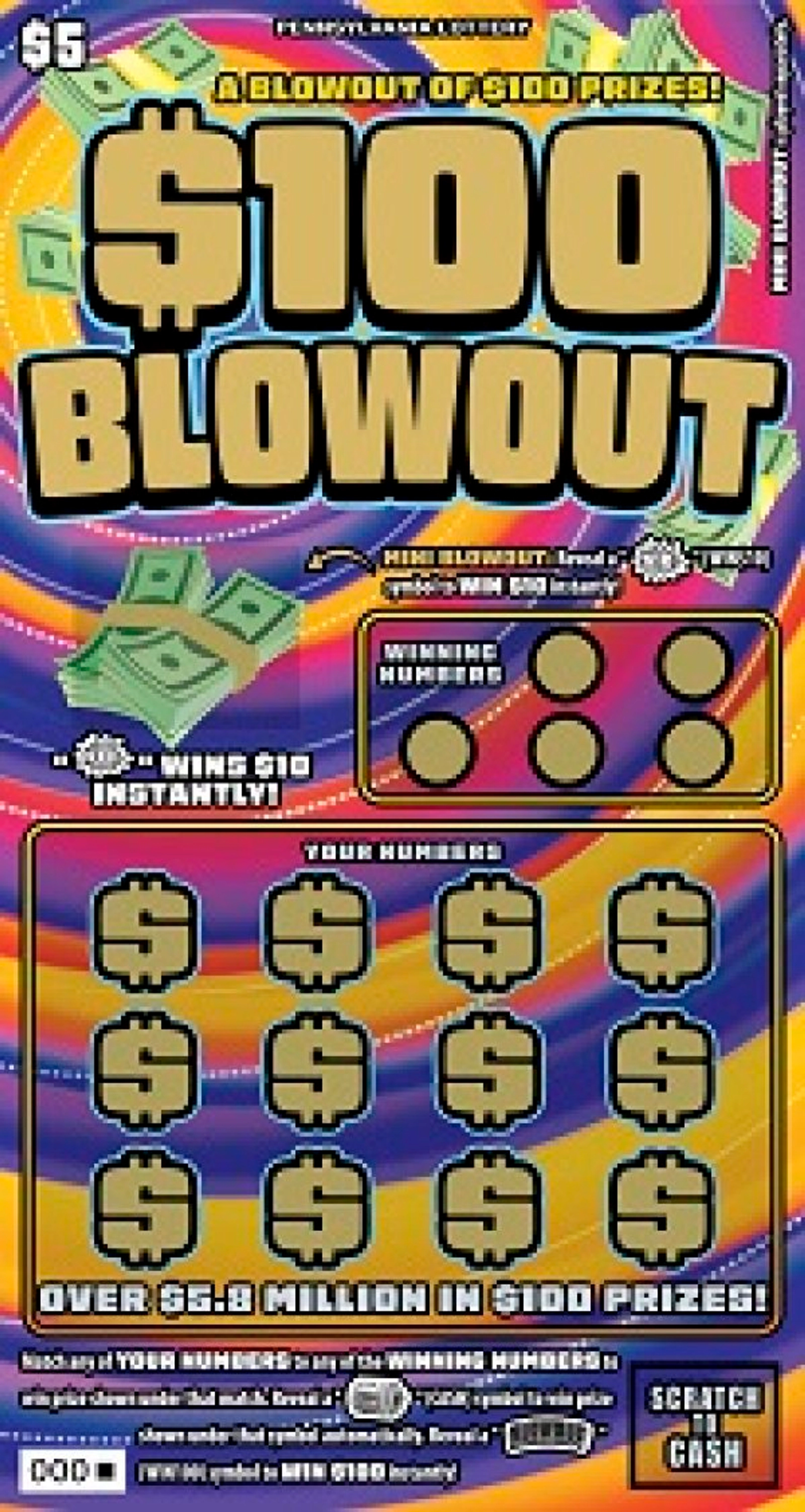 Register to win $100 BLOWOUT Scratch-Offs from the Pennsylvania Lottery