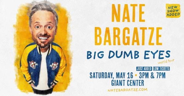Register to Win Tickets to Nate Bargatze at Giant Center