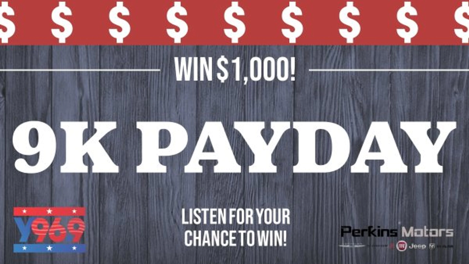 Listen to Win $1,000
