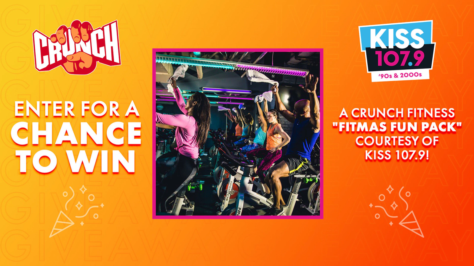 Enter to win a crunch fitness fitmas fun pack courtesy of iheartradio