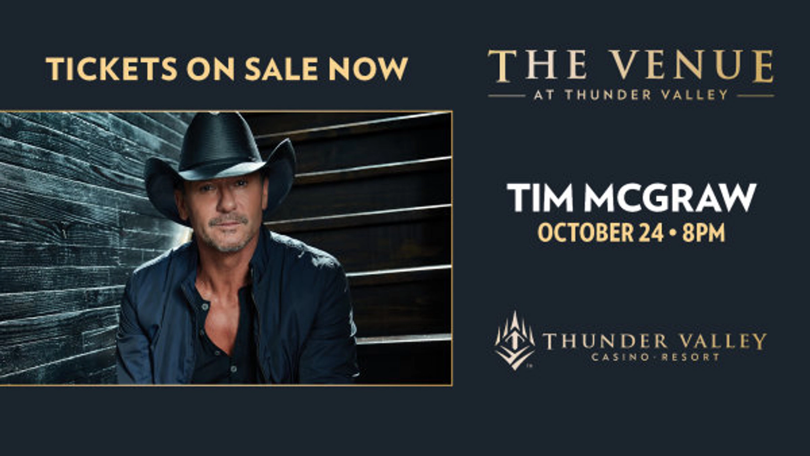 Enter To Win Tickets To See Tim McGraw October 24th At Thunder Valley!