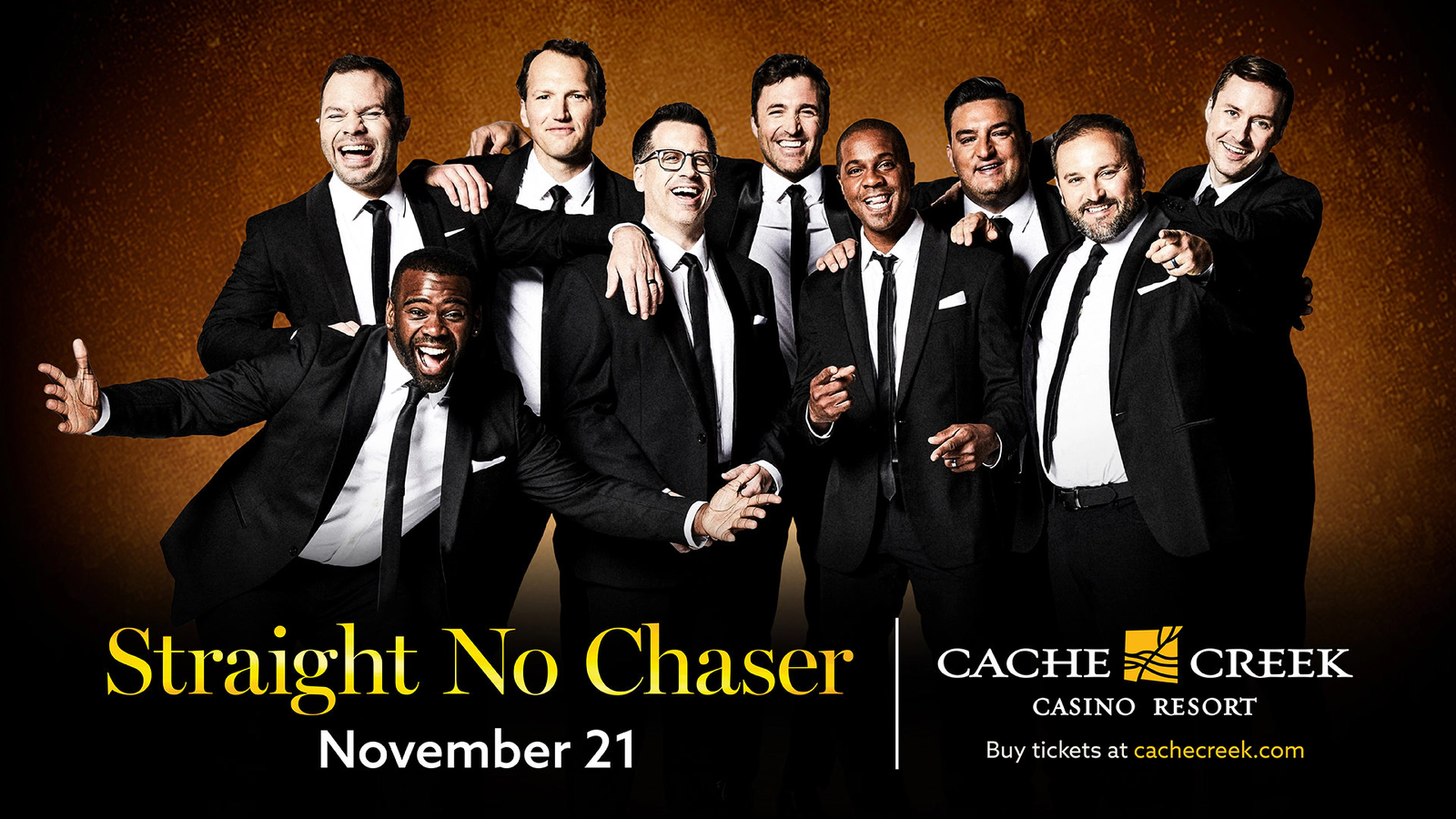 Enter To Win Tickets To See Straight No Chaser & 1 Night Stay At Cache Creek November 21st!